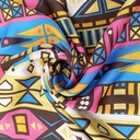 Bohemian Print On Korean Satin S23 KSPS30