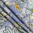 Floral Print On Korean Satin SS22N KSPB57