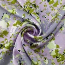 Leaf In Pond Print On Korean Satin SS22N KSPB62