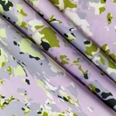 Leaf In Pond Print On Korean Satin SS22N KSPB62