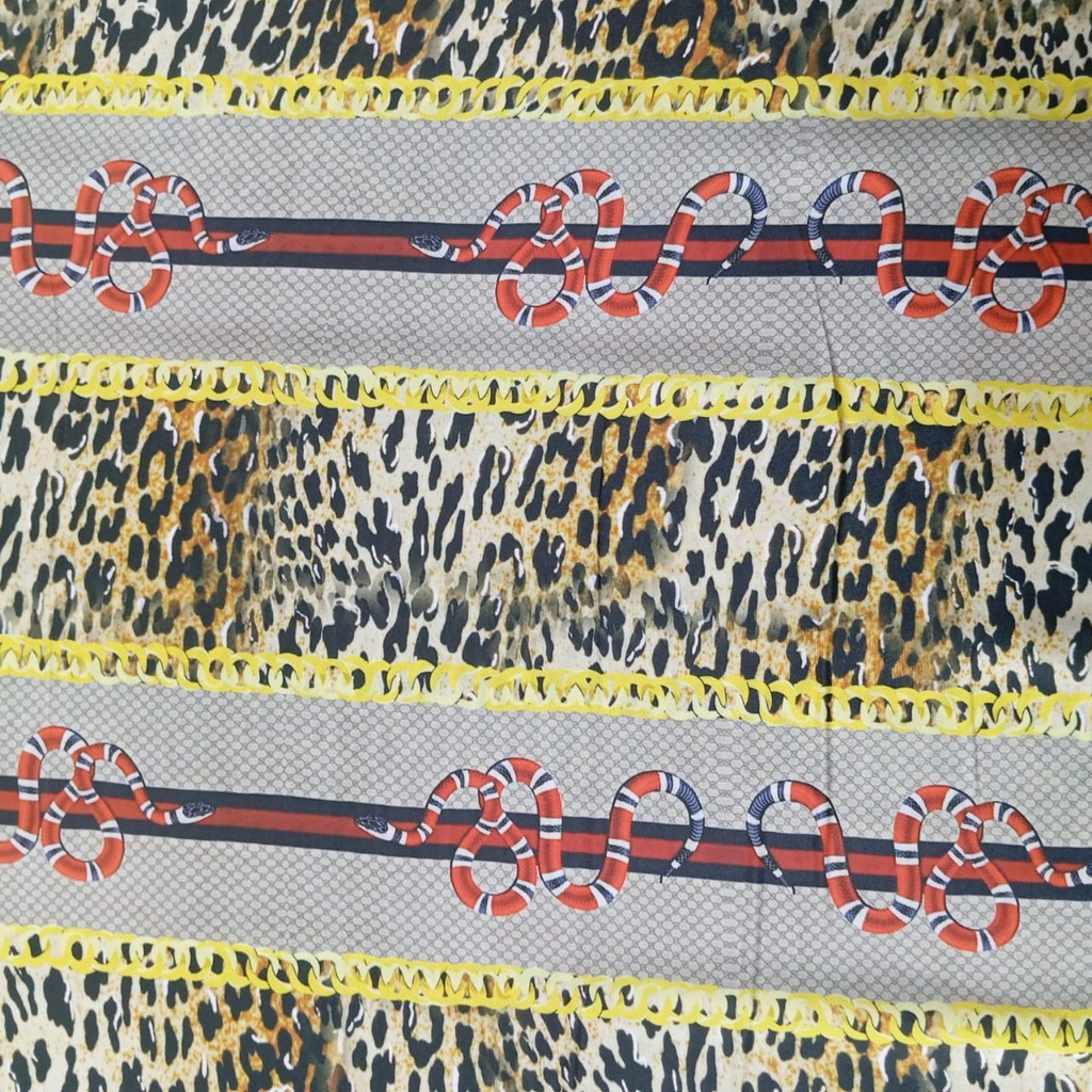 Red Mamba  Print On Korean Satin SS22N KSPB92