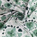 Vintage Floral Print On Korean Satin SS22N KSPB49