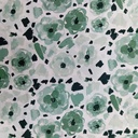 Vintage Floral Print On Korean Satin SS22N KSPB49
