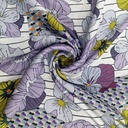 Big Flower Wall Print On Korean Satin SS22L KSPL11