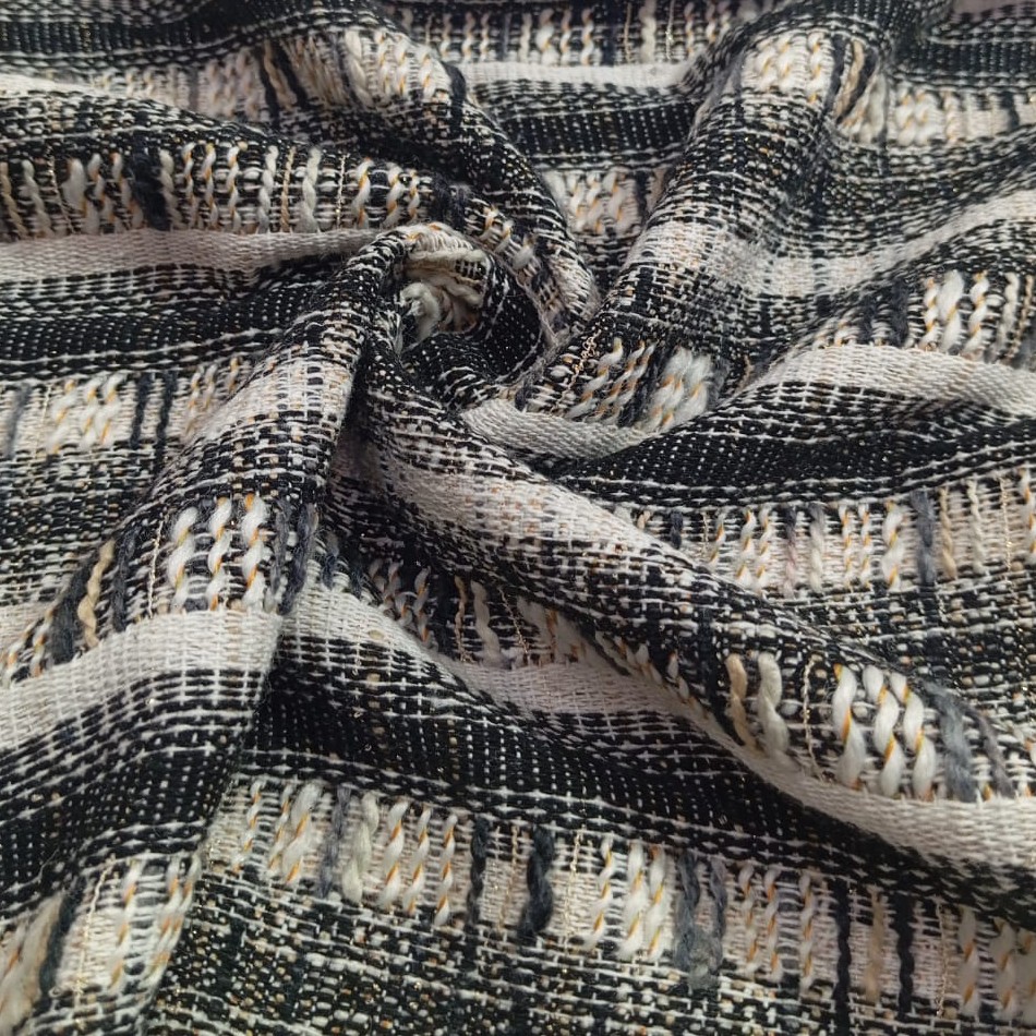 AGT-HNL-48 (Chandelier Grey White Black) Tweed