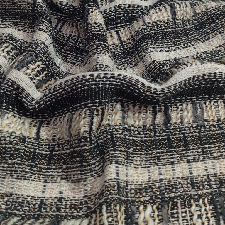 AGT-HNL-48 (Chandelier Grey White Black) Tweed