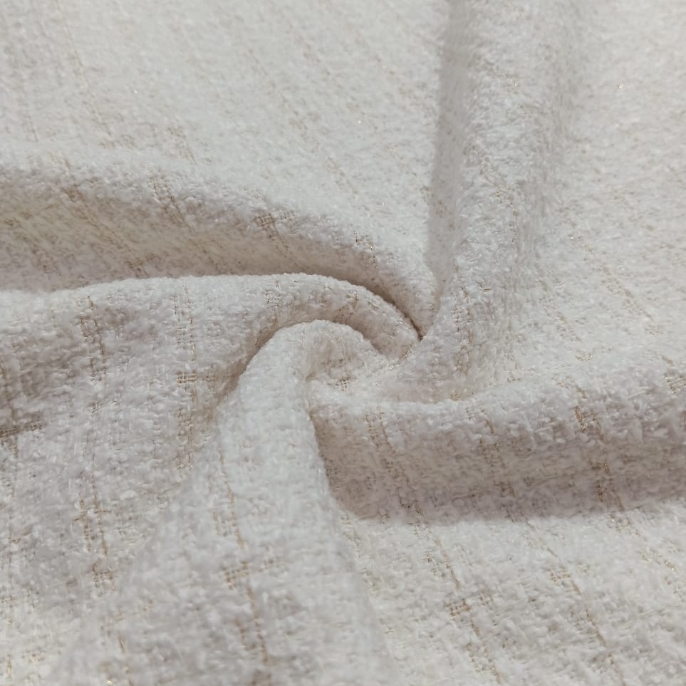 AGT-HNL-79 (All White Lurex) Tweed
