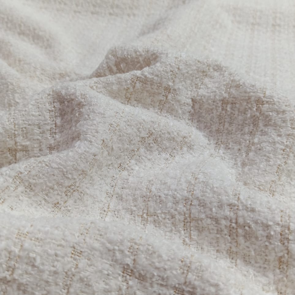 AGT-HNL-79 (All White Lurex) Tweed