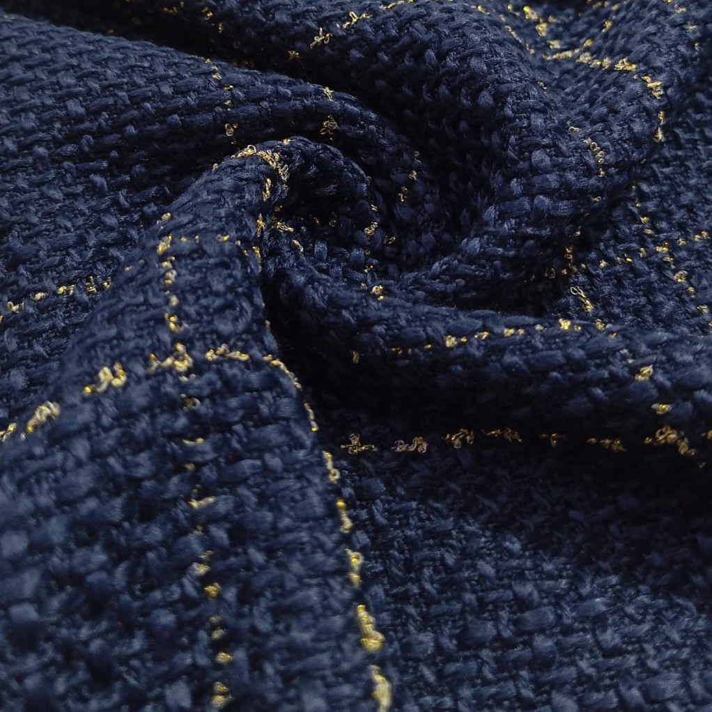 AGT-HNL-50 (Blue Gold Checks) Tweed