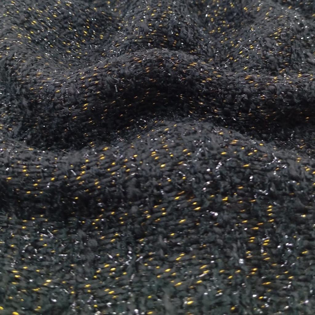 AGT-HNL-66 (Black Gold Lurex) Tweed