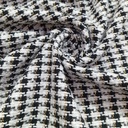 AGT-HNL-81 (White Black Gold Lurex Line) Tweed