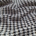 AGT-HNL-81 (White Black Gold Lurex Line) Tweed