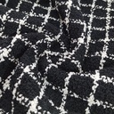 AGT-HNL-83 (White Squares Black Gold Lurex) Tweed