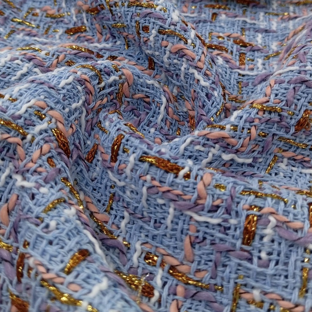 AGT-HNL-90 (Blue Pastel Lurex) Tweed