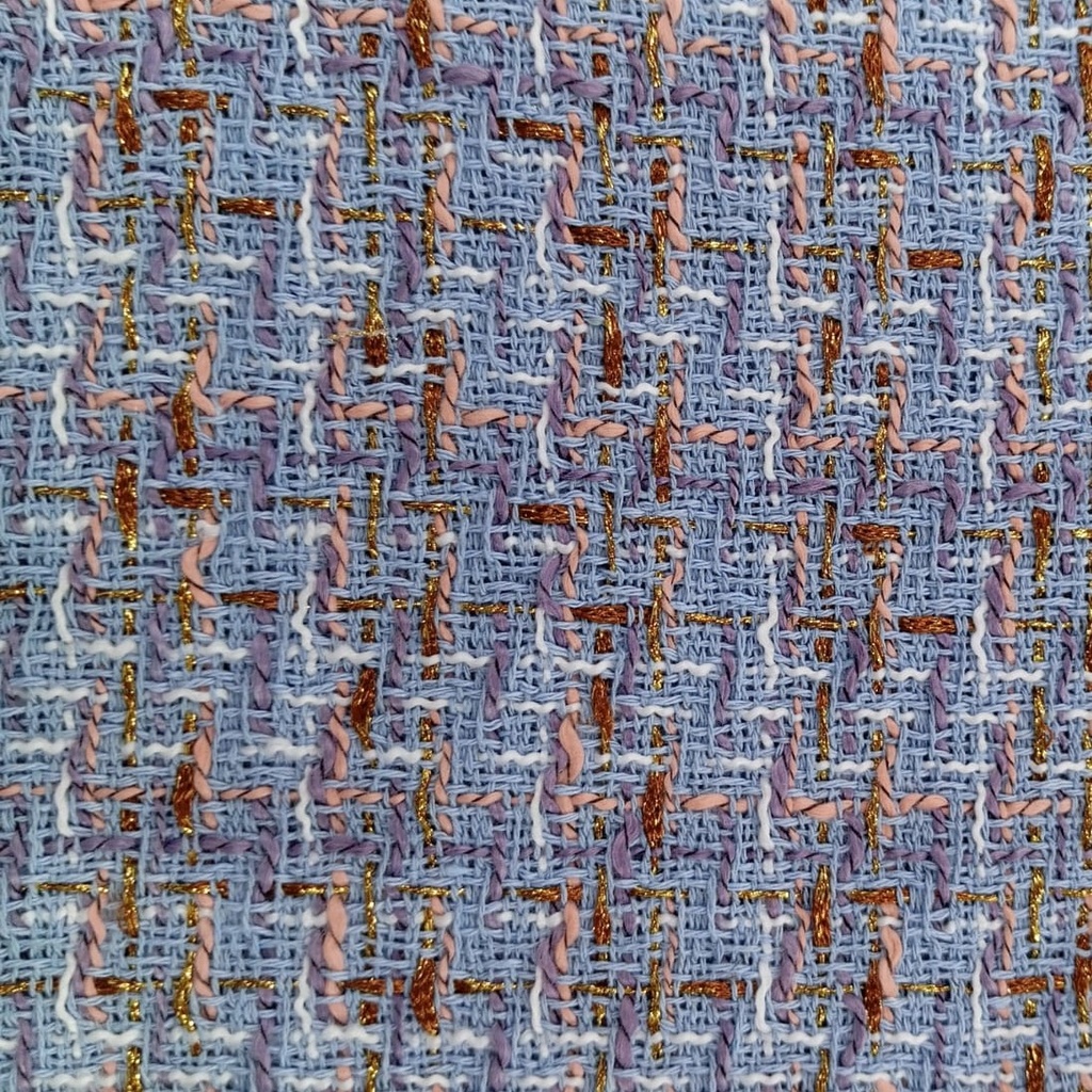 AGT-HNL-90 (Blue Pastel Lurex) Tweed