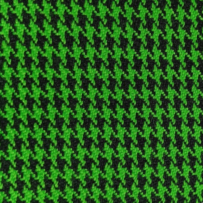 AGT-HNL-11 (Green Black Houndstooth) Tweed