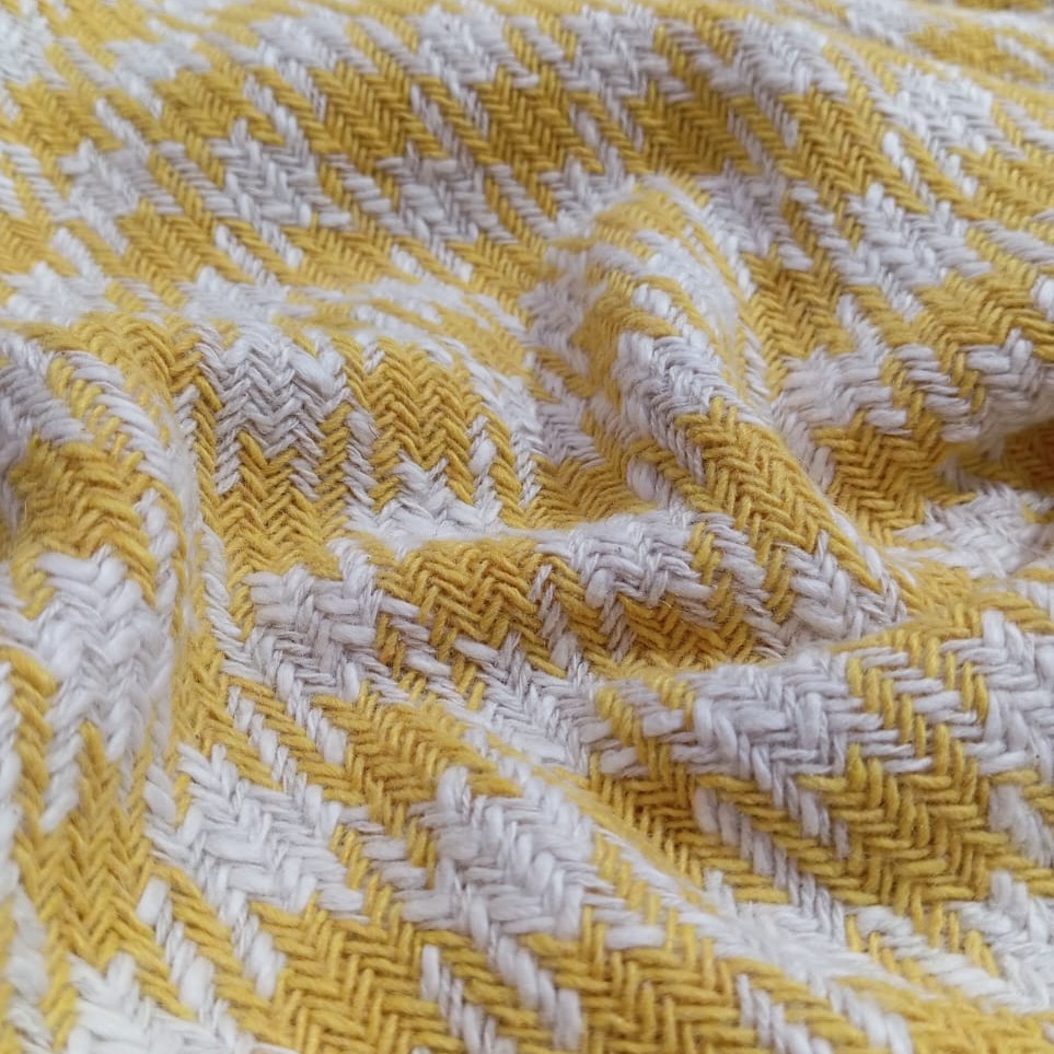 AGT-HNL-65 (Yellow Houndstooth) Tweed