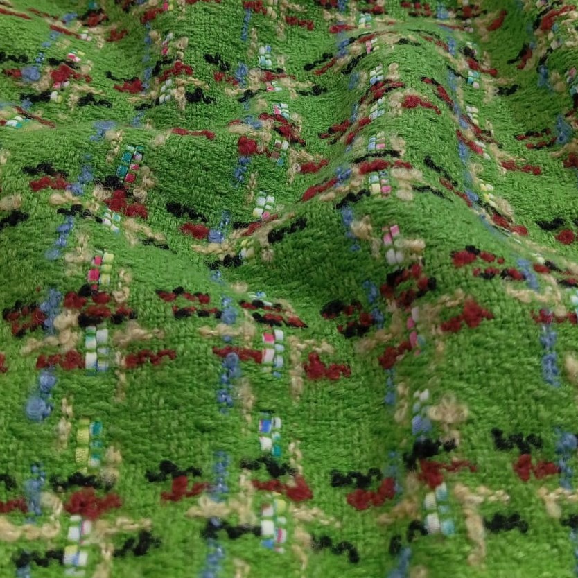 AGT-HNL-74 (Light Green + Maroon) Tweed