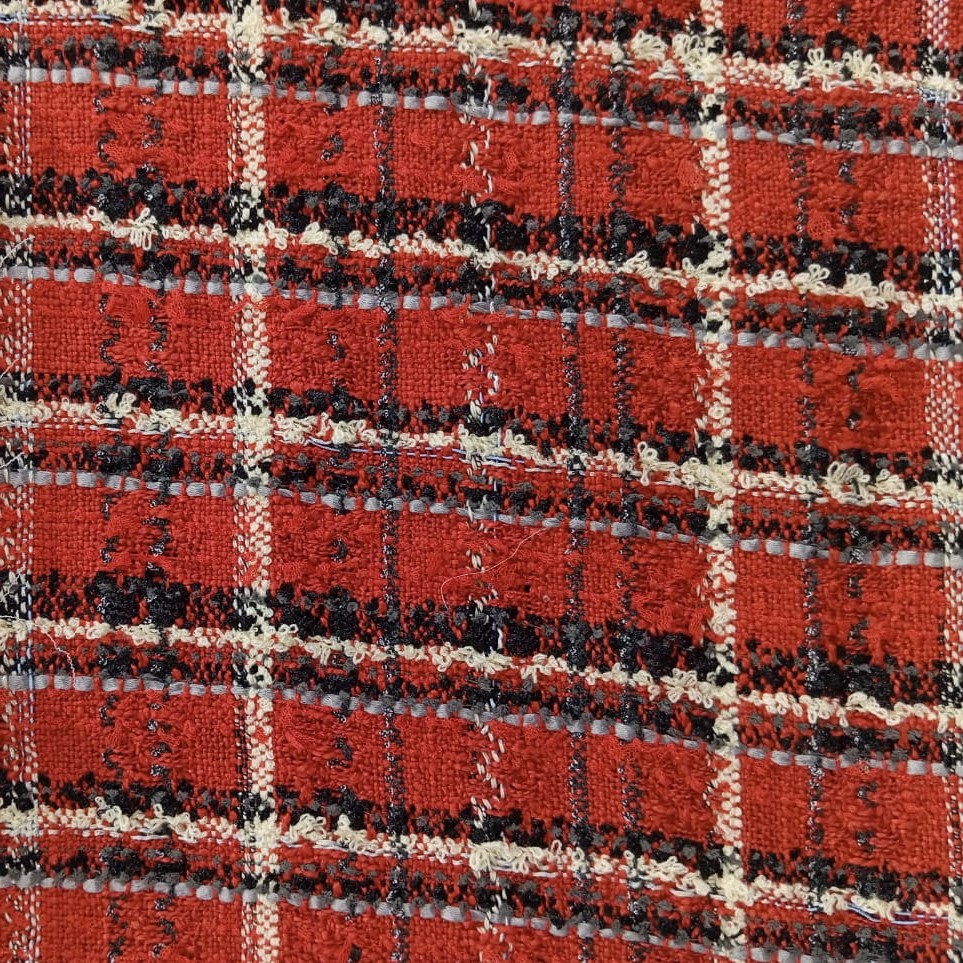 AGT-HNL-55 (Red Grey Checks) Tweed