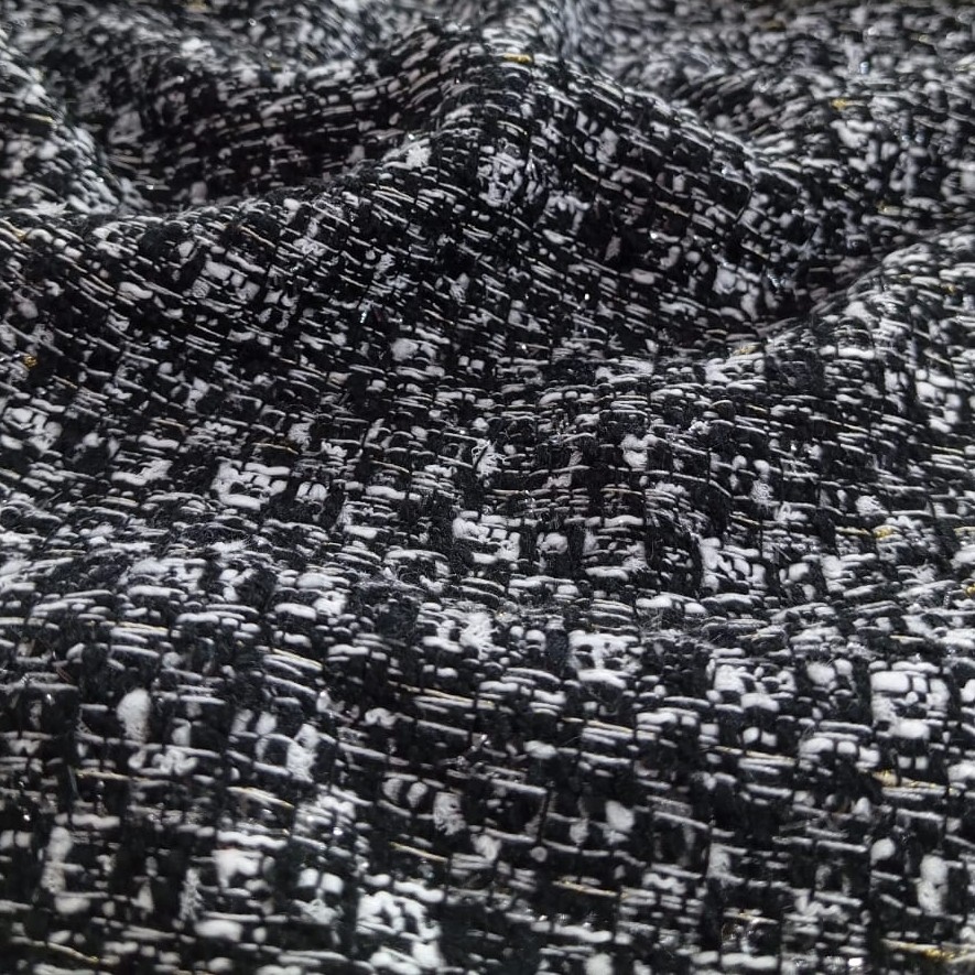 AGT-HNL-72 (B/W Abstract Lurex) Tweed