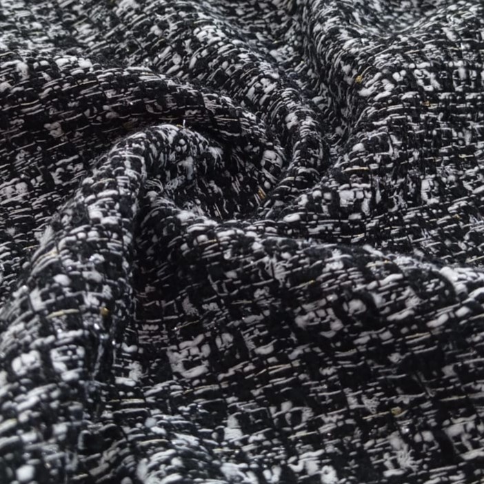 AGT-HNL-72 (B/W Abstract Lurex) Tweed
