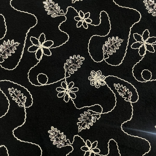 Luxury Tweed (Cutdana Tropical Black)