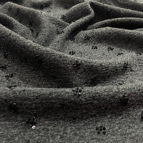 Luxury Tweed (Cutdana All Over Grey)