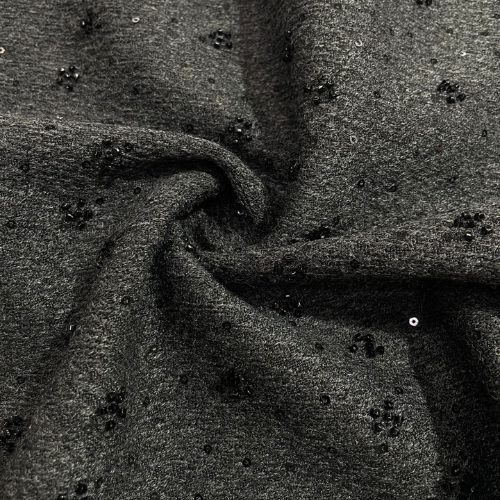 Luxury Tweed (Cutdana All Over Grey)