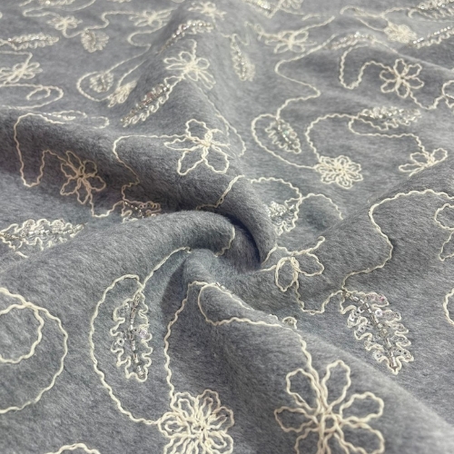 Luxury Tweed (Cutdana Tropical Grey)