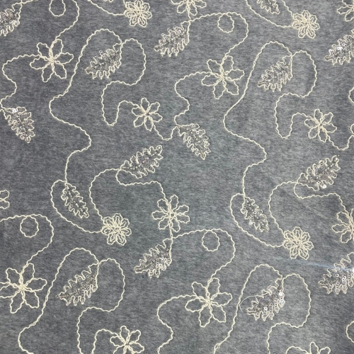 Luxury Tweed (Cutdana Tropical Grey)