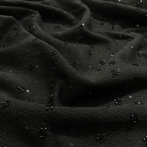 Luxury Tweed (Cutdana All Over Black)