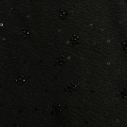 Luxury Tweed (Cutdana All Over Black)