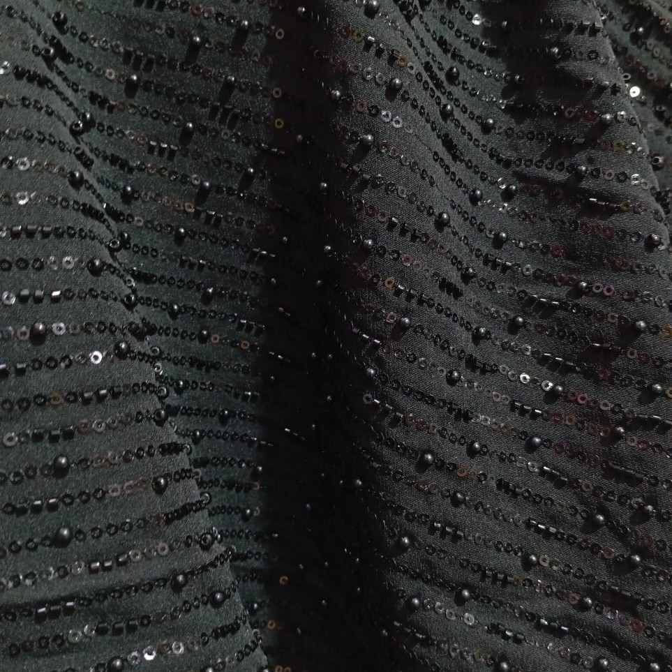 Rainfall Cutdana Fabric