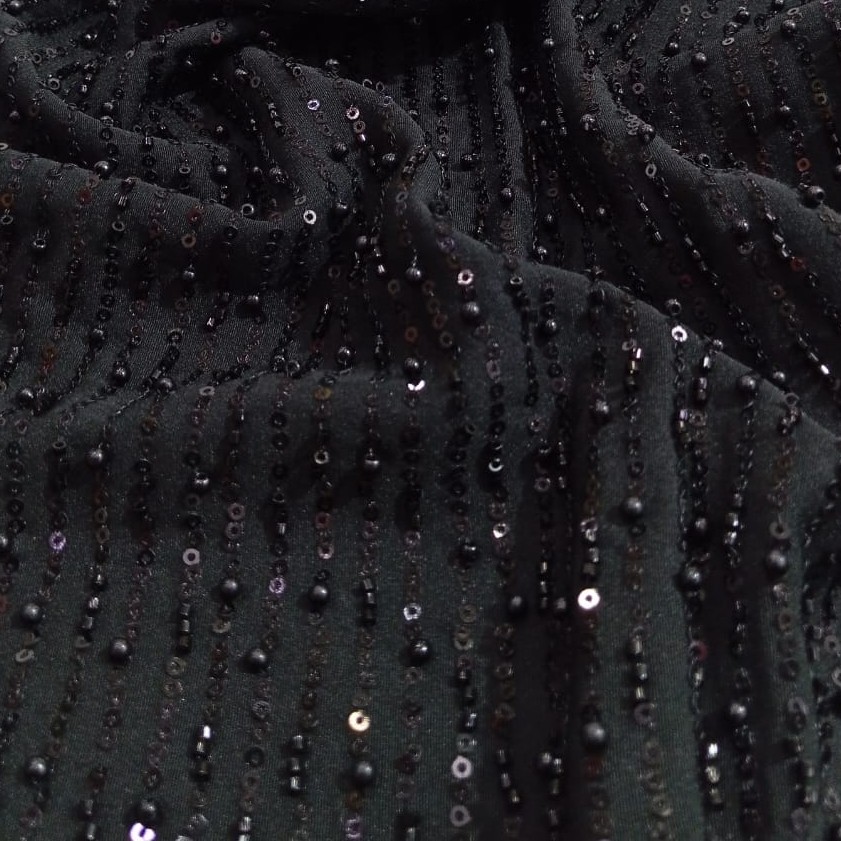 Rainfall Cutdana Fabric