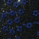 Luxury Tweed (Blue Black Floral)