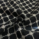 Luxury Tweed (Black Rhombus)