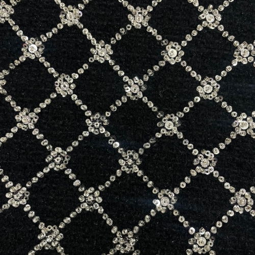 Luxury Tweed (Black Rhombus)