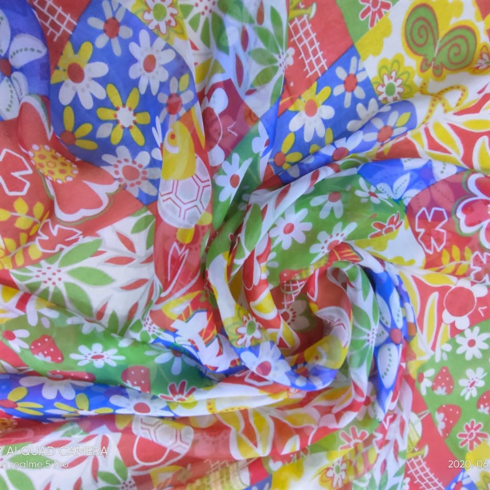Print On Silk Chiffon#53