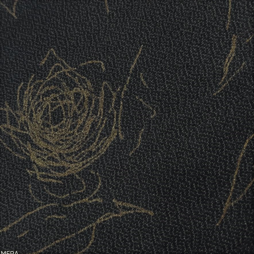 La La Land - Black & Gold (Crackle Crepe)