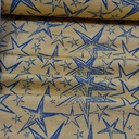 Starry Night - Yellow & Blue (Crackle Crepe)