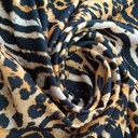 Wild Tiger Print On Micro Waffle