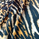 Wild Tiger Print On Micro Waffle