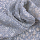 Leopard Print On Platinoir Foil Dyed Fabric