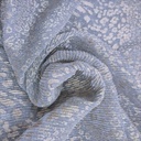 Leopard Print On Platinoir Foil Dyed Fabric