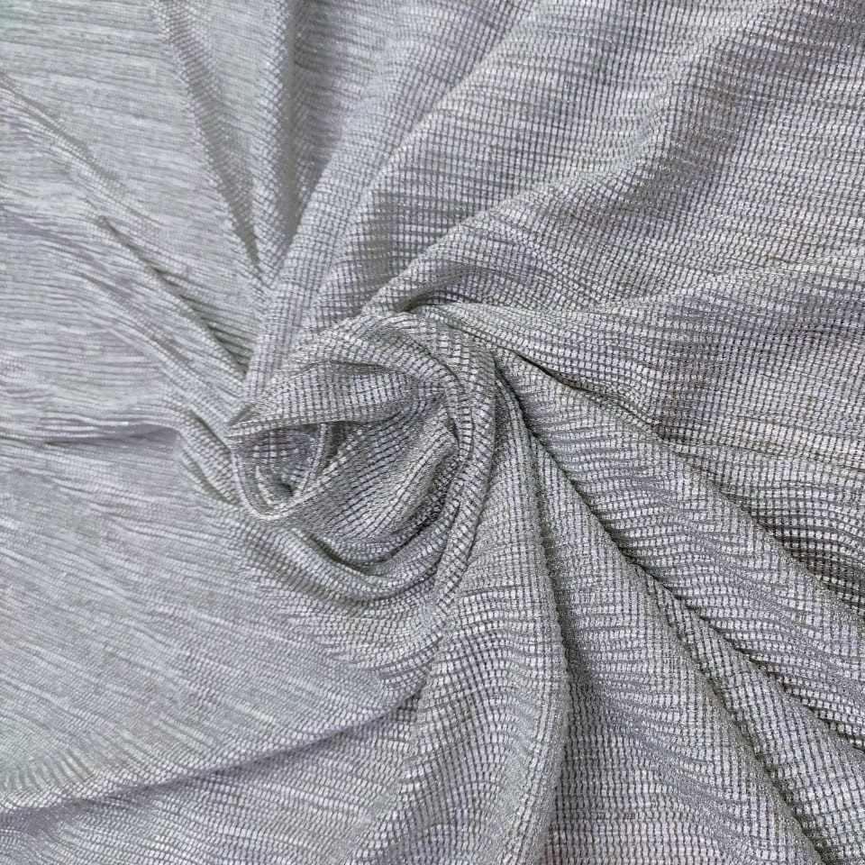 Platinoir Crepe Widows Foil Dyed Fabric