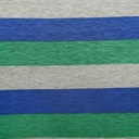 Stripes(Blue & Green) Print On Viscose Knitted Fabric