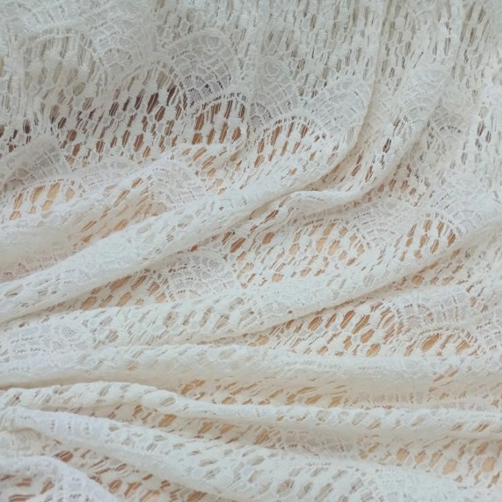 White Cotton Lace Fabric#10