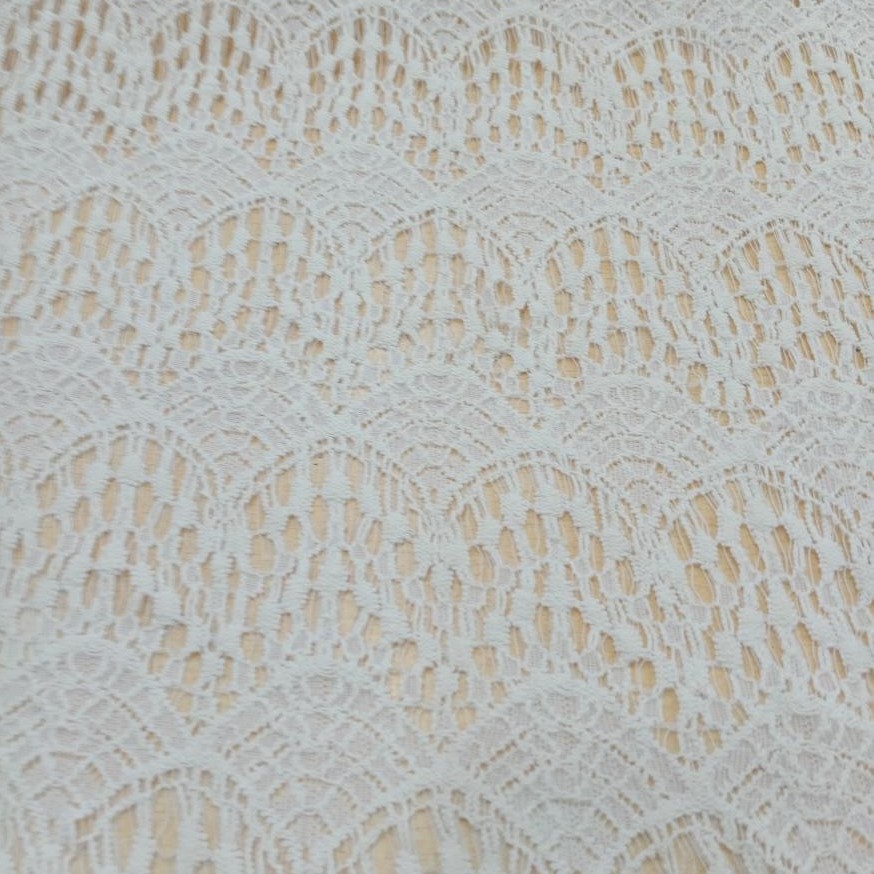 White Cotton Lace Fabric#10