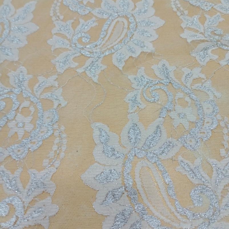 White Cotton lace Fabric#04