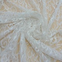 White Dyed Lace Fabric#05